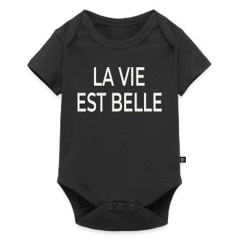 La Vie Est Belle – French chic - Baby Premium short-sleeve bodysuit - black - Front