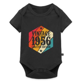 Limited Edition 1956 Geburtstag Geschenk - Baby Premium Kurzarmbody - Schwarz - Vorne