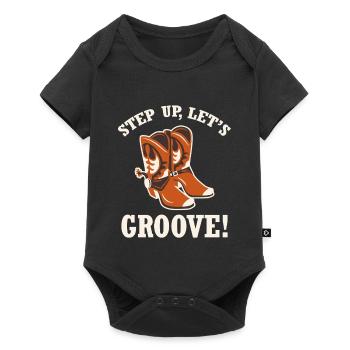 Step Up Boots Groove - Baby Premium short-sleeve bodysuit - black - Front