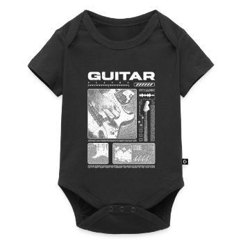 Guitariste Guitariste Rock Musicien streetwear - Body à manches courtes Premium Bébé - noir - Devant