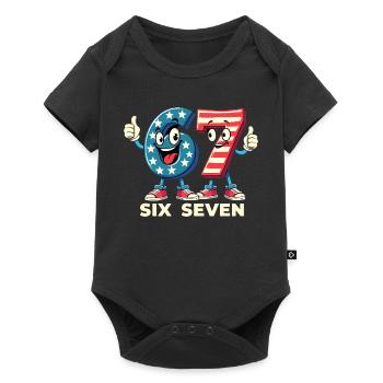 US Flag 67 Memes Six Seven - Baby Premium short-sleeve bodysuit - black - Front