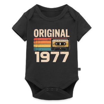Original 1977 Vintage 1977 Retro Anniversary - Baby Premium short-sleeve bodysuit - black - Front