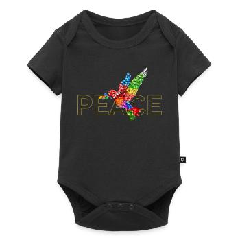 Paix - Body à manches courtes Premium Bébé - noir - Devant