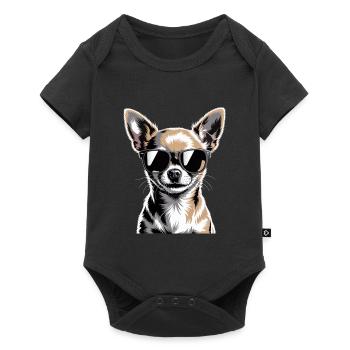 Chihuahua - Baby Premium short-sleeve bodysuit - black - Front