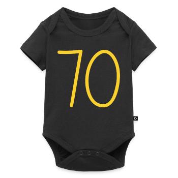 70 - Baby Premium Kurzarmbody - Schwarz - Vorne