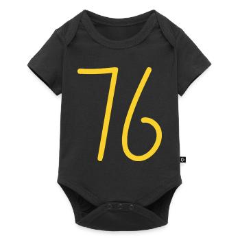76 - Baby Premium short-sleeve bodysuit - black - Front