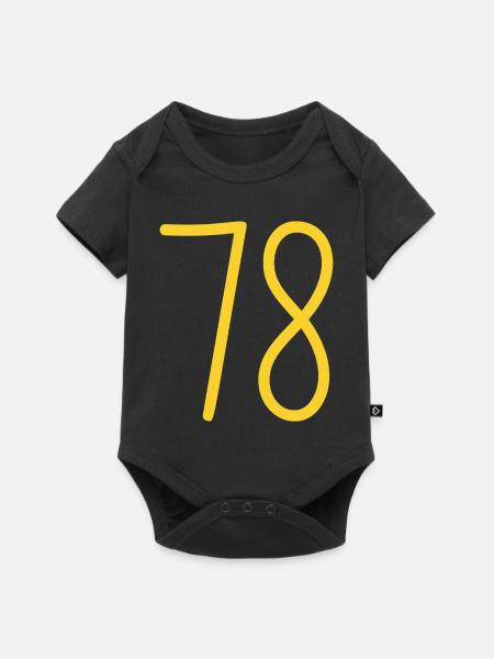78 - Baby Premium Kurzarmbody - Schwarz
