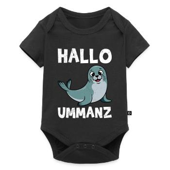 Île de la mer Baltique UMMANZ BONJOUR UMMANZ Drôle - Body à manches courtes Premium Bébé - noir - Devant