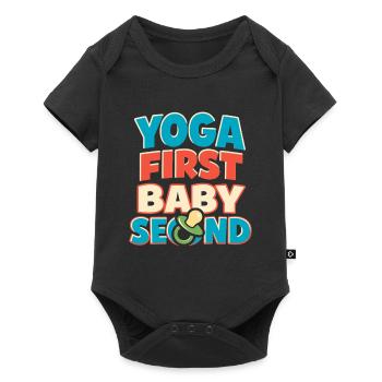 Prenatal Yoga Expectant Mother - Baby Premium short-sleeve bodysuit - black - Front