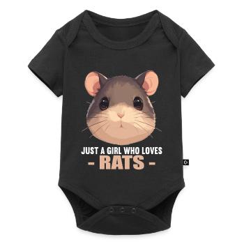 Rat Rat - Baby Premium short-sleeve bodysuit - black - Front