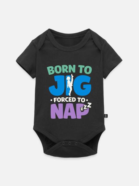 Irischer Tanz Step-dancing Celtic Fan - Baby Premium Kurzarmbody - Schwarz