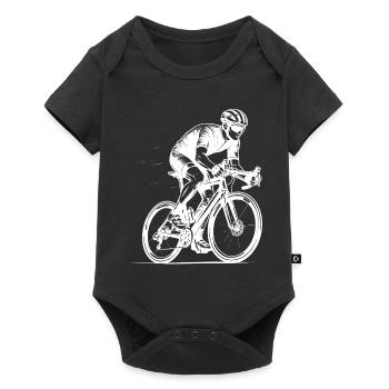 Clean road bike artwork for road bike - Baby Premium short-sleeve bodysuit - black - Front