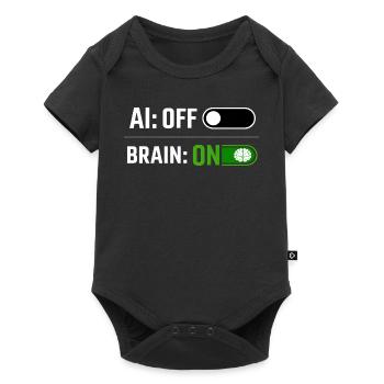AI OFF - Baby Premium short-sleeve bodysuit - black - Front