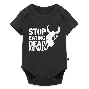 Stop Eating Dead Animals - Baby Premium short-sleeve bodysuit - black - Front