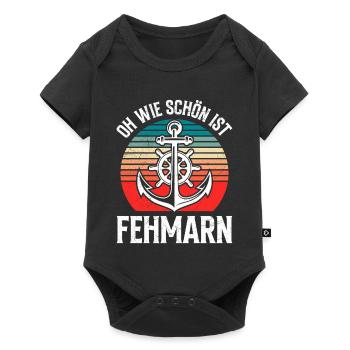 Baltic Sea holiday OH HOW BEAUTIFUL IS FEHMARN Funny - Baby Premium short-sleeve bodysuit - black - Front
