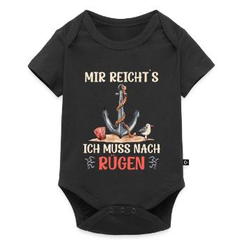 Island of Rügen I'VE HAD ENOUGH, I HAVE TO GO TO RÜGEN - Baby Premium short-sleeve bodysuit - black - Front