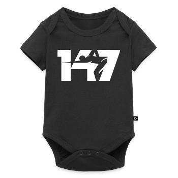 147 Snooker Icon (White) - Baby Premium short-sleeve bodysuit - black - Front