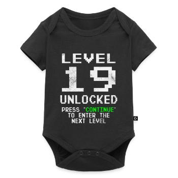 Gamer Level 19 Unlocked - Gaming - Baby Premium short-sleeve bodysuit - black - Front