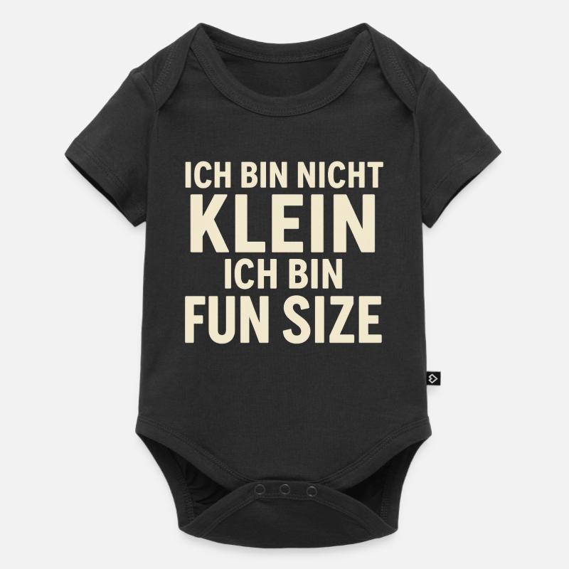 Ich bin nicht klein Fun Size - Baby Premium Kurzarmbody - Schwarz