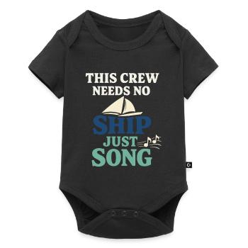 Shanty Crew folk music community - Baby Premium short-sleeve bodysuit - black - Front