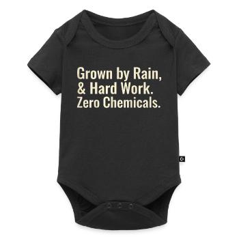 Sustainable Horticulture Sayings Regenerative Farmer - Baby Premium short-sleeve bodysuit - black - Front