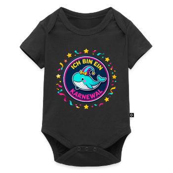 JE SUIS UN KARNEWAL Carnaval Jeu de mots drôle - Body à manches courtes Premium Bébé - noir - Devant