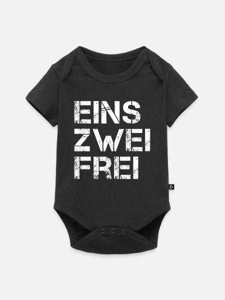 Eins Zwei Frei - Baby Premium Kurzarmbody - Schwarz