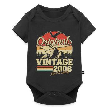 Original 2006 Vintage Vintage Birthday Retro - Baby Premium short-sleeve bodysuit - black - Front
