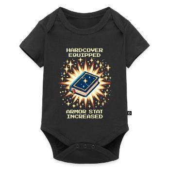Version reliée équipée | Lire des livres Bibliophile - Body à manches courtes Premium Bébé - noir - Devant