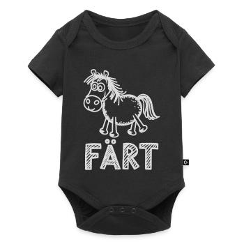 Pferd Reiten Reiterin Pferdebesitzer FÄRT - Baby Premium Kurzarmbody - Schwarz - Vorne