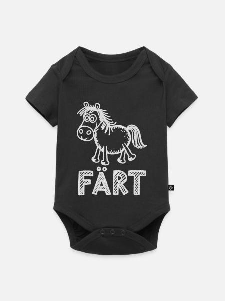 Pferd Reiten Reiterin Pferdebesitzer FÄRT - Baby Premium Kurzarmbody - Schwarz