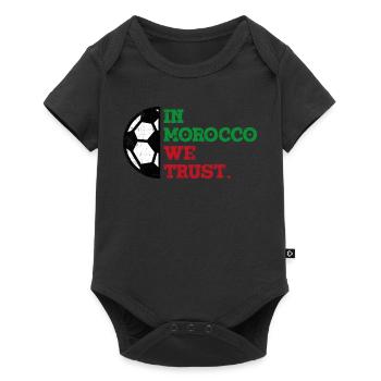 In Morocco we trust - Baby Premium Kurzarmbody - Schwarz - Vorne