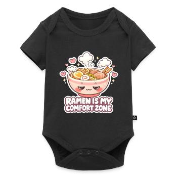 Le ramen est ma zone de confort - Body à manches courtes Premium Bébé - noir - Devant