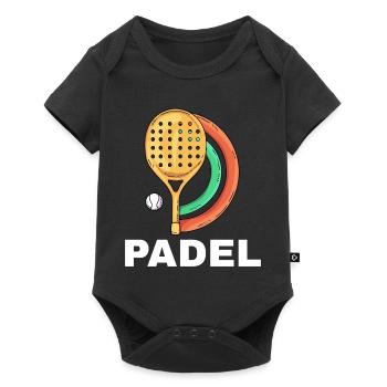 Ich kann kein Padel haben - Baby Premium Kurzarmbody - Schwarz - Vorne