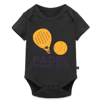 Ich kann kein Padel haben - Baby Premium Kurzarmbody - Schwarz - Vorne