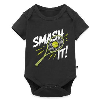 Ich kann kein Padel haben - Baby Premium Kurzarmbody - Schwarz - Vorne