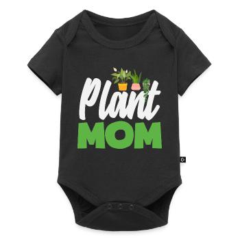 Plant lover mom - Baby Premium short-sleeve bodysuit - black - Front