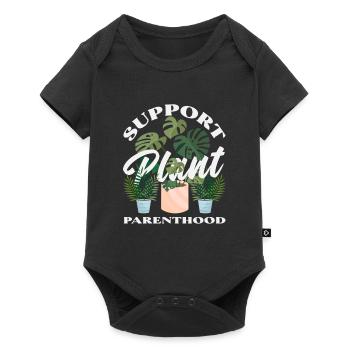 Soutien à la parentalité des plantes - Body à manches courtes Premium Bébé - noir - Devant