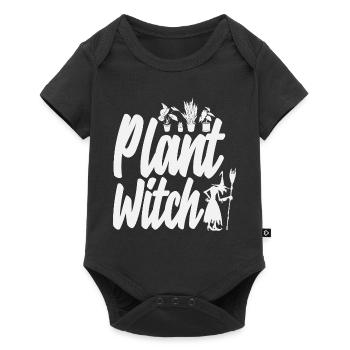 Plant Witch Plant Lover - Baby Premium short-sleeve bodysuit - black - Front