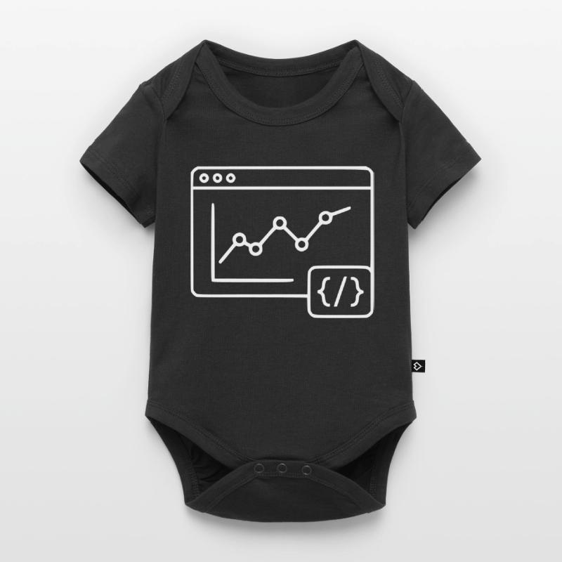 Web Analysis Chart Coding Browser Vector Baby Premium short-sleeve bodysuit