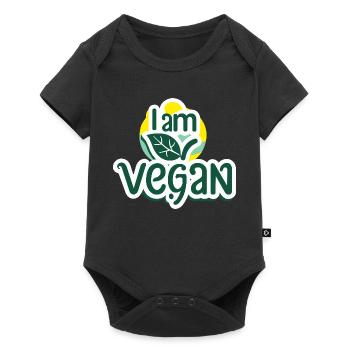 I'm vegan. - Baby Premium short-sleeve bodysuit - black - Front