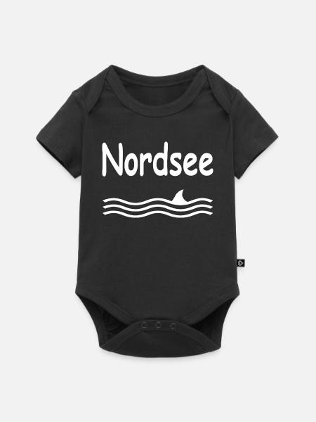 Nordsee - Baby Premium Kurzarmbody - Schwarz