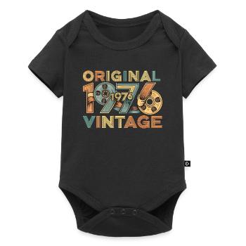 Rétro original de 1976 - Body à manches courtes Premium Bébé - noir - Devant