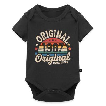 1987 Vintage Édition limitée Cadeau 1987 - Body à manches courtes Premium Bébé - noir - Devant