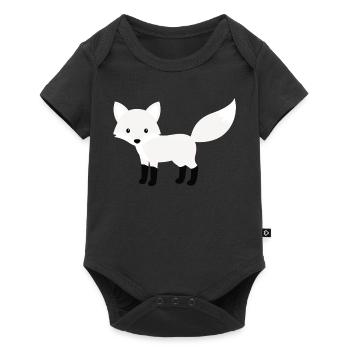 Cute Snow Polar Fox Minimalist Style - Baby Premium short-sleeve bodysuit - black - Front