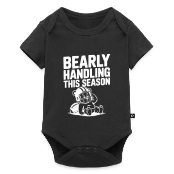 In dieser Saison kaum Handling - Baby Premium Kurzarmbody - Schwarz - Vorne