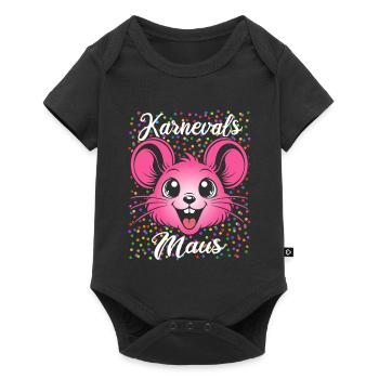 Souris de Carnaval | Femmes en costume partenaires - Body à manches courtes Premium Bébé - noir - Devant