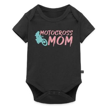 Maman de motocross - Body à manches courtes Premium Bébé - noir - Devant