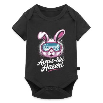 Après-ski bunny hut fun Skier ski bunny - Body à manches courtes Premium Bébé - noir - Devant