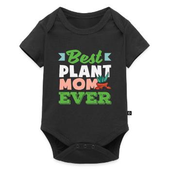 Plant Lover Mom Best Gardener Mom - Baby Premium short-sleeve bodysuit - black - Front